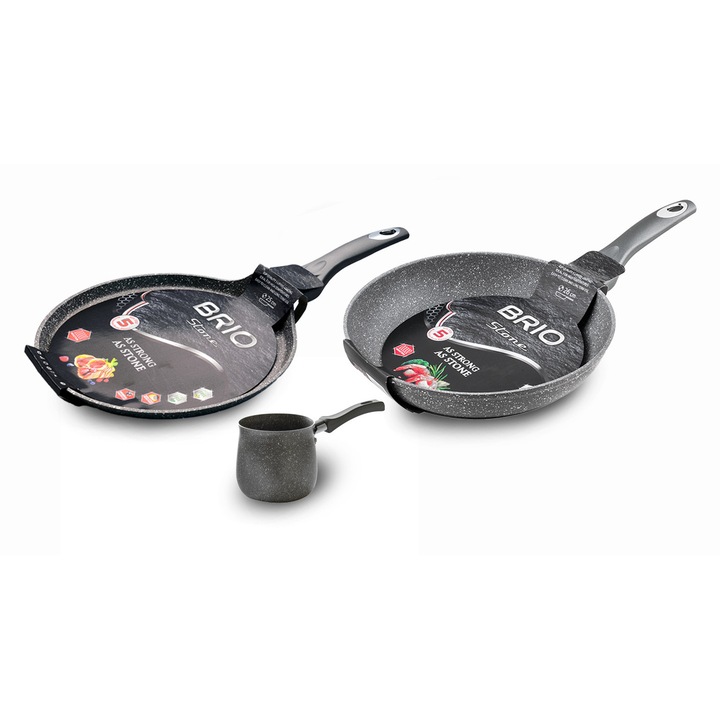 Комплект тигани и джезве Brio Stone, индукция
