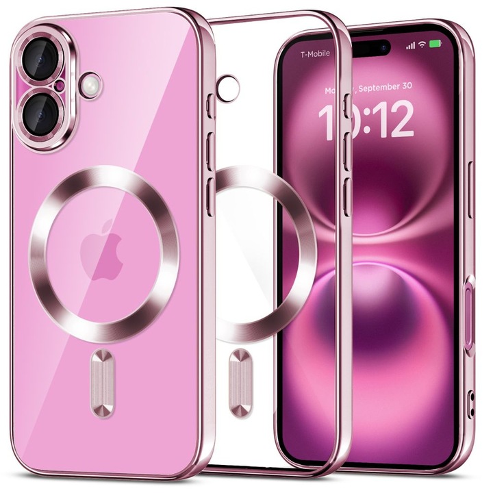 Husa telefon Tech-Protect Magflex pentru iPhone 16, MagSafe, roz