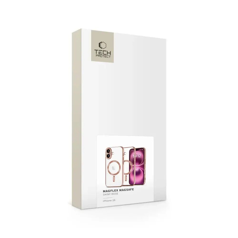 Husa telefon Tech-Protect Magflex pentru iPhone 16, MagSafe, roz