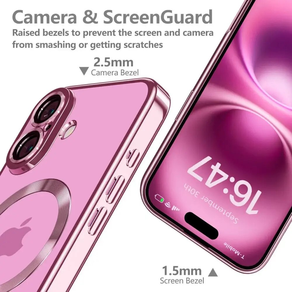 Husa telefon Tech-Protect Magflex pentru iPhone 16, MagSafe, roz