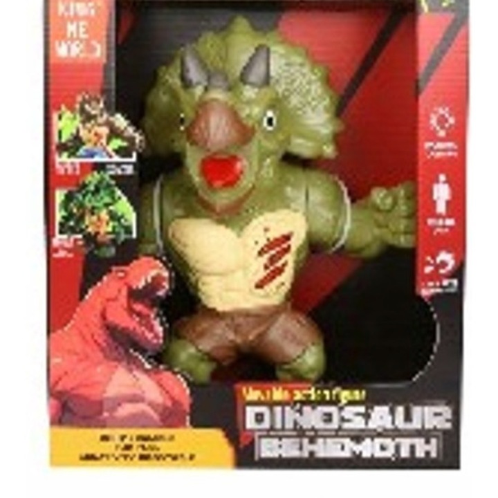 Zöld Triceratops dinoszaurusz figura fény- és hangeffektekkel, Norimpex