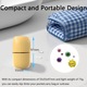Sterilizator portabil pentru suzete, Momcbebe, UV, 99.99% curat in 3 minute, galben, 9.7x5.5cm