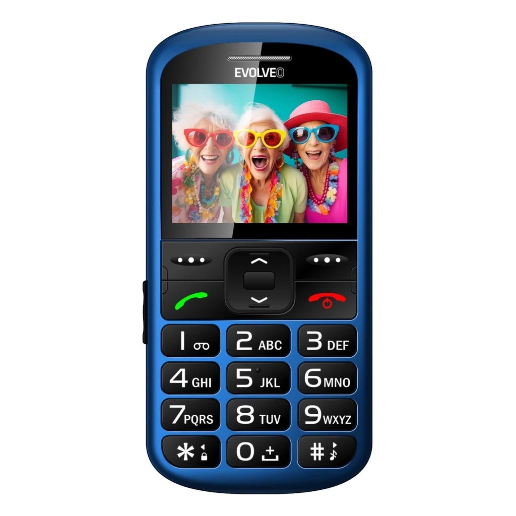 Telefon mobil cu buton Evolveo EasyPhone XS, albastru / SGM EP-570-XS-BL