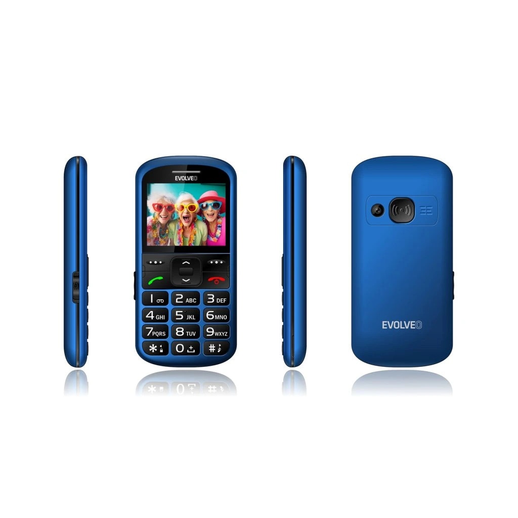 Telefon mobil cu buton Evolveo EasyPhone XS, albastru / SGM EP-570-XS-BL