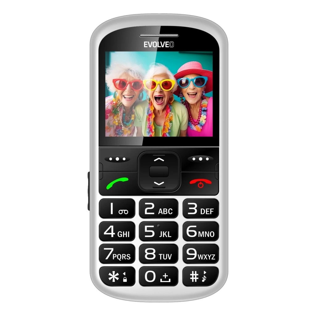 Evolveo EasyPhone XS Telefon mobil cu butoane, Alb / SGM EP-570-XS-WH