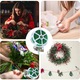 Fir de legat premium, 400m, Legaturi pentru plante din gradina verzi cu taietor, invelis exterior din plastic cu sarma metalica interioara, reutilizabile, pentru legat flori si legume