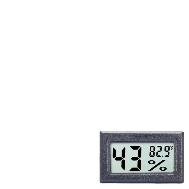 Mini higrometru termometru Monitor digital de higrometru pentru interior, cu senzor de termometru temperatura Fahrenheit℉, 1 Baterie Wireless