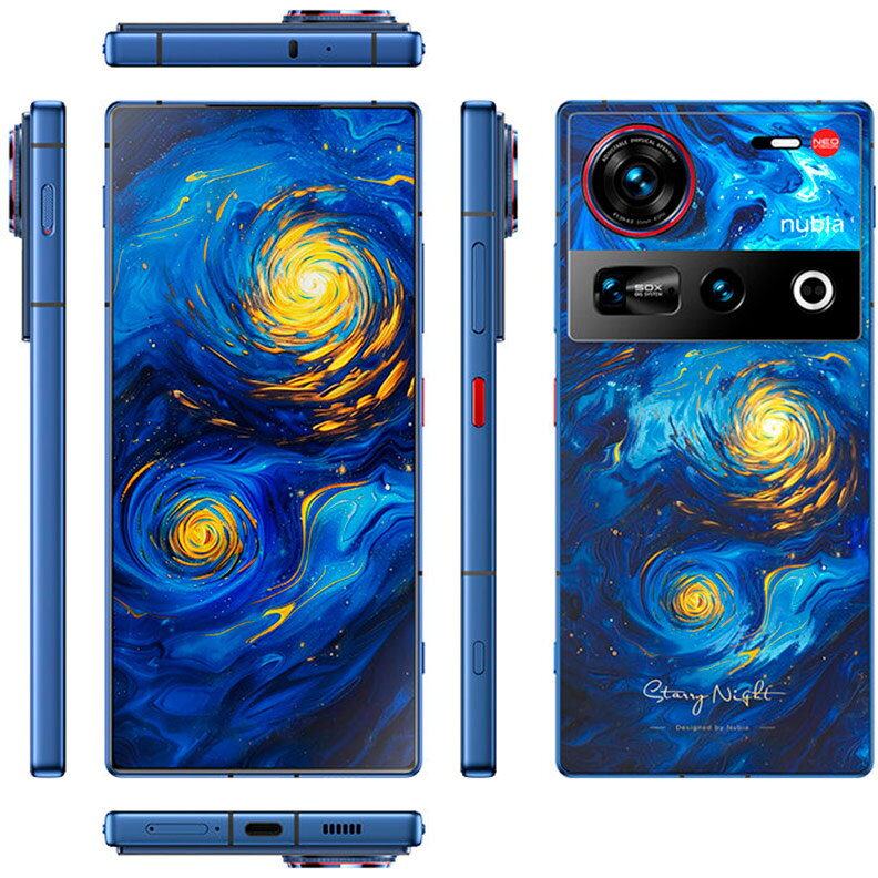 Telefon Mobil ZTE nubia Z70 Ultra, 5G, Dual SIM, Procesor Snapdragon 8 Elite Octa-Core, Ecran AMOLED 6.85", 16GB RAM, 512GB Flash, Camera Tripla, Wi-Fi, Android, Albastru-Starry Night