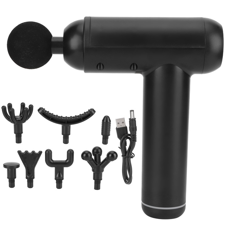 Aparat de masaj HERUSI, 1.8 capete, portabil, USB, 3-4h utilizare