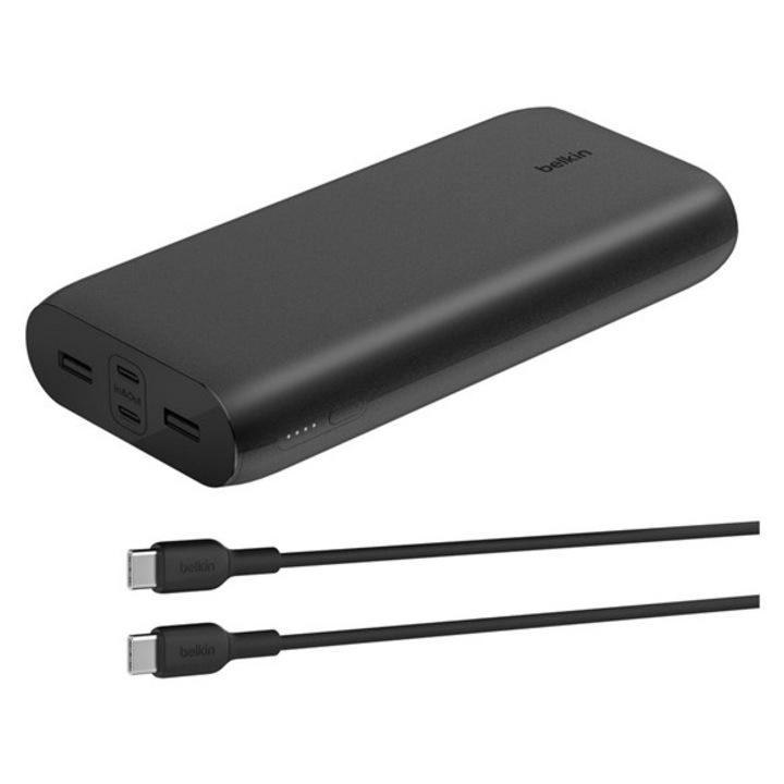 Belkin boost charge vésztöltő 2 usb+2 type-c aljzat, 27000mah, 32w, gyorstöltő, fekete