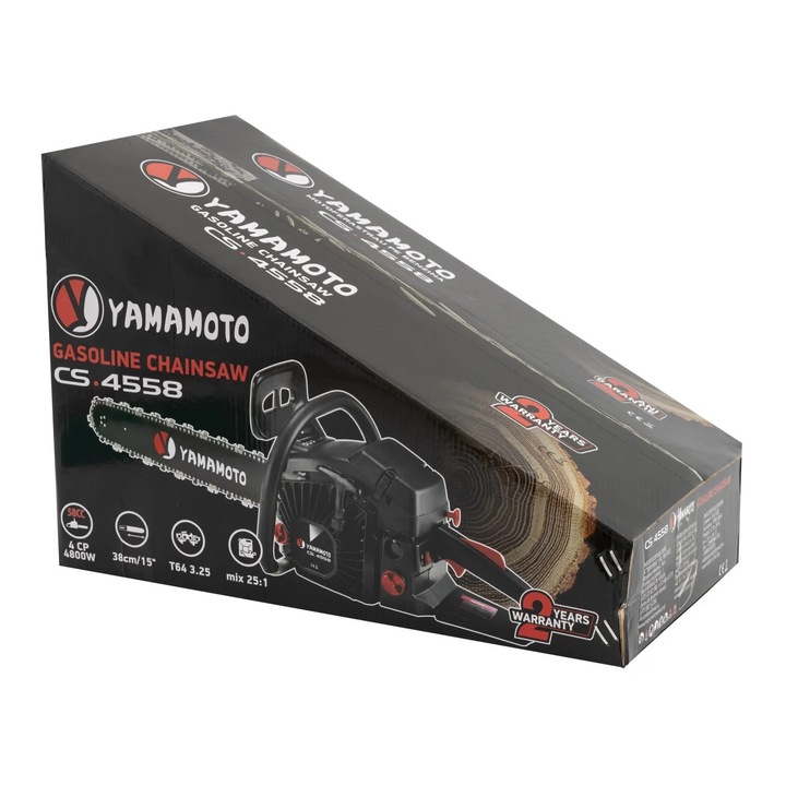 Drujba pe benzina YAMAMOTO CS-4552 4.8 kW / 4 CP, 58 cm³, 3400 rot/min