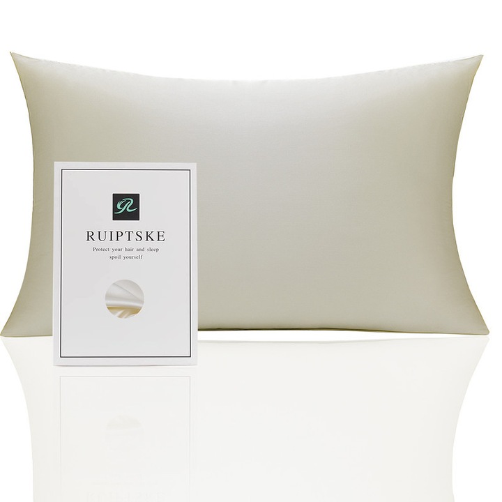Калъфка за възглавница RUIPTSKE, естествена коприна, 50x70 см, бежова