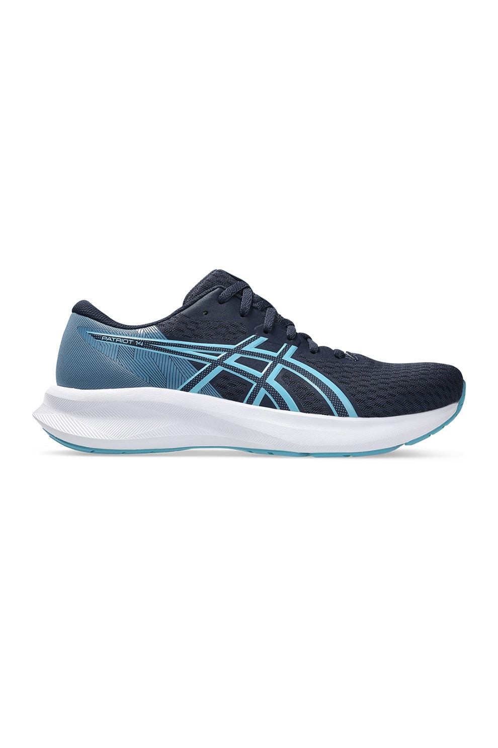 Asics, Pantofi pentru alergare Patriot 14, Albastru glaciar, Bleumarin, 9.5