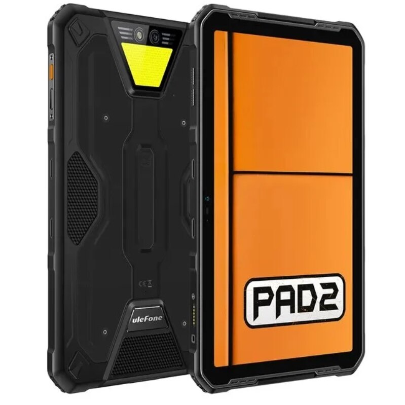 Tableta Ulefone Armor Pad 2, Procesor MediaTek Helio G99 Octa-Core, Ecran IPS 2K 11", 8GB RAM, 256GB Flash, 48MP+16MP, Bluetooth, 4G, Dual SIM, Android, Fara incarcator Negru