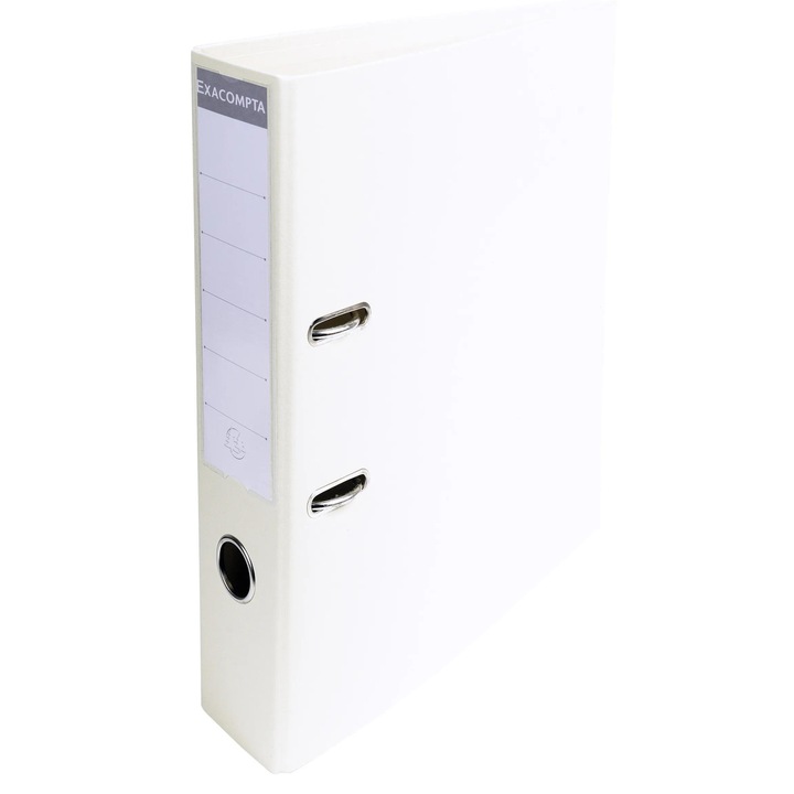 Папка Exacompta Prem'Touch PVC, A4, 70 мм, бяла