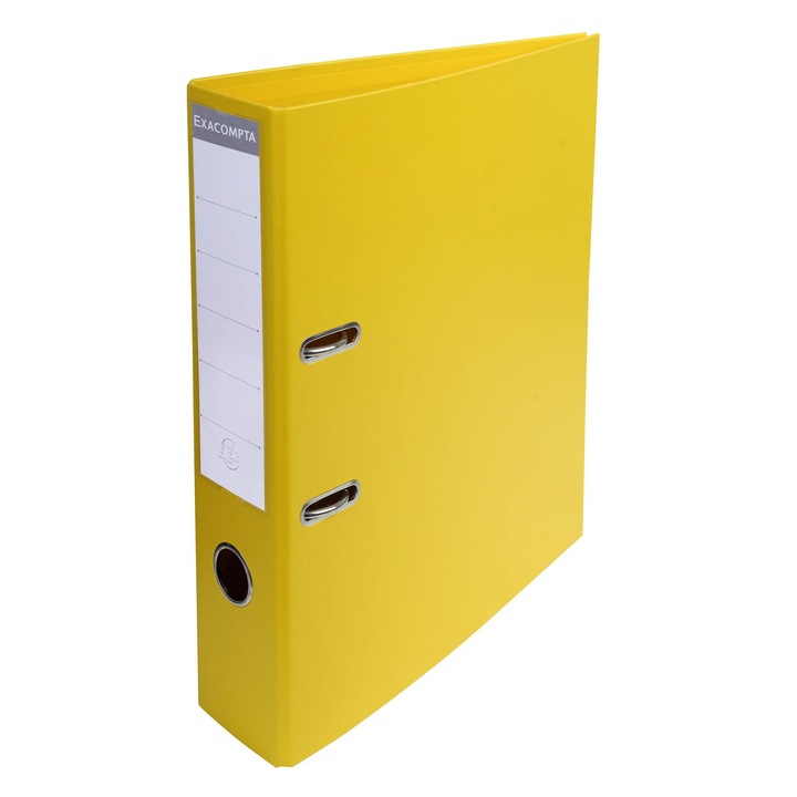 Папка Exacompta Prem'Touch PVC, A4, 70 мм, жълта