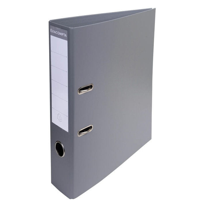 Папка Exacompta Prem'Touch PVC, A4, 70 мм, тъмносива
