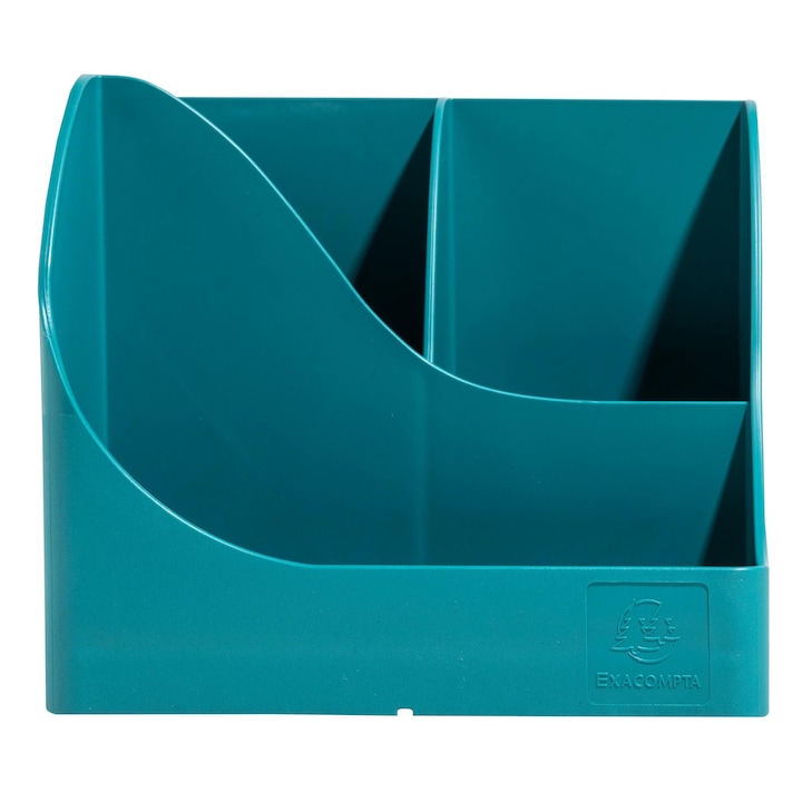 Organizator de birou din plastic Exacompta Skandi, albastru calm