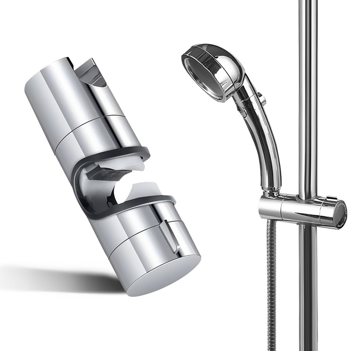 Suport de baie TREXORA, rotativ 360°, 3 niveluri, capacitate 5kg, argintiu, 22x35cm