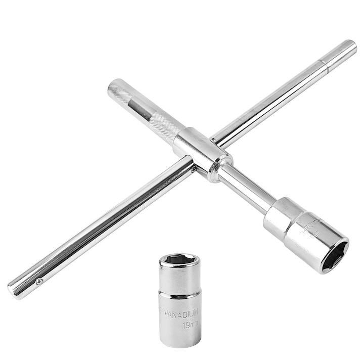 Комплект телескопични гаечни ключове с колела, 4 части, 17x19x21x23мм