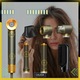 Uscator de Par Ionic Profesional GALAXIA®, AIR STYLER 5 in 1, 1300W, ionizare, 5 capete interschimbabile, gri mat, husa inclusa