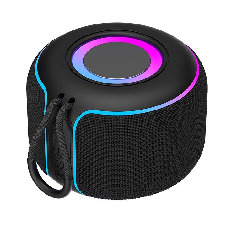 Boxa Portabilă TaDool, Bluetooth 5.3, 2000 mAh, Neagră