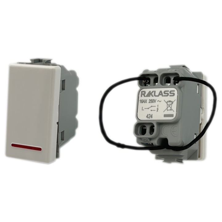 Intrerupator cap scara LED 16A 1 modul Klass Italia