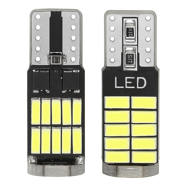 Becuri LED T10 – Lumina Puternica & Design Compact Pozitii, plafoniere, lumini portiera, torpedou, numar inmatriculare