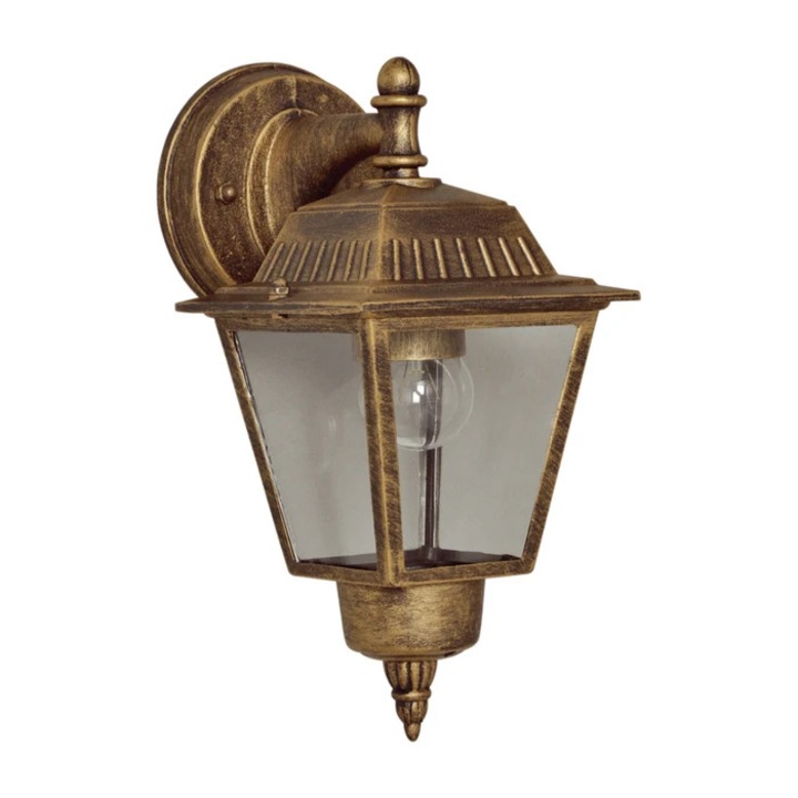 Aplica exterior Klausen York 2 KL 8001, bronz, 1 x E27, IP44, 135x160x260mm