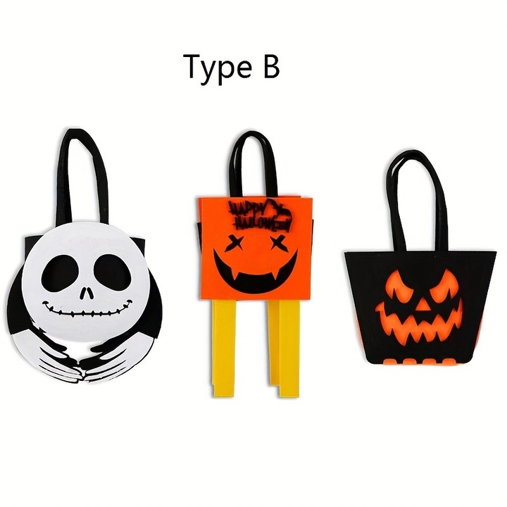 Geanta 3D pentru petrecerea de dulciuri de Halloween, geanta pentru bal mascat Accesoril pentru petrecere