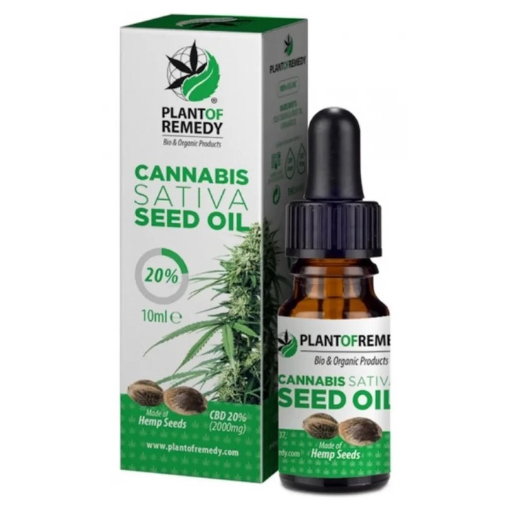 Ulei din seminte de canepa 20% Plant of Remedy, 10ml