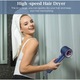 Uscător de Păr Profesional 2000W, 110.000 RPM, Ioni Negativi, Albastru, Compact, 4 Accesorii