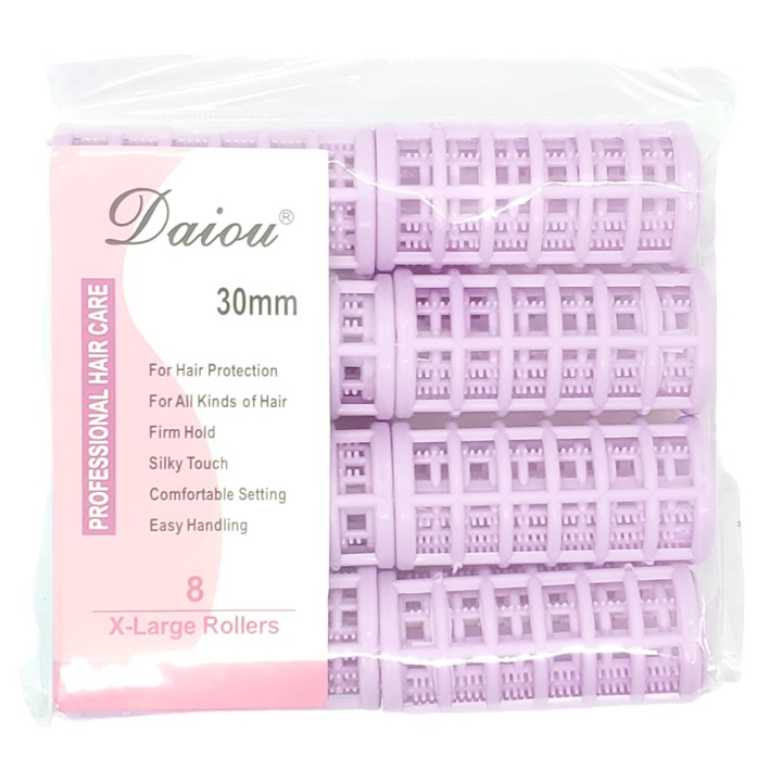 Bigudiuri Din Plastic cu Capac 8 buc./30 mm