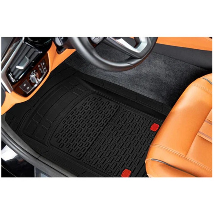 Универсални стелки за под TEAMCAR® Audi A4 B6 Sedan (2000–2004), комплект от 5 части, черни