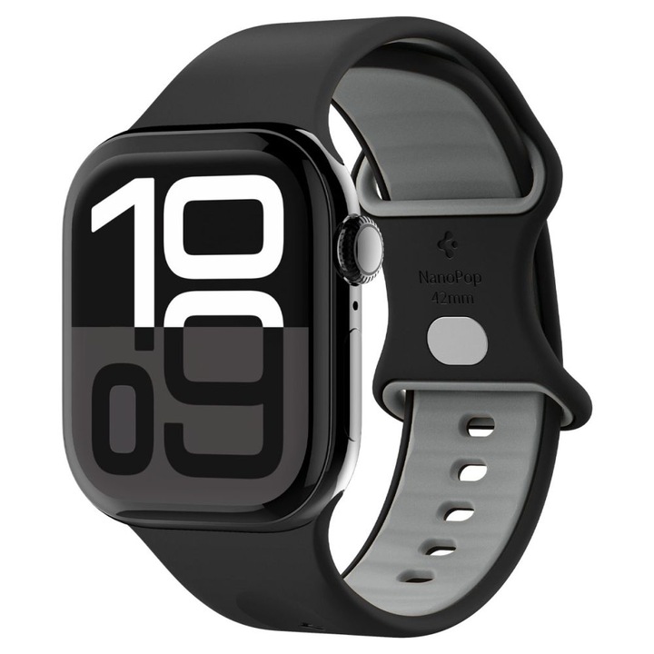 SPIGEN NANO POP Apple Watch tok 8/9/10/11/SE készülékhez (40/41/42 MM) fekete szezámmag
