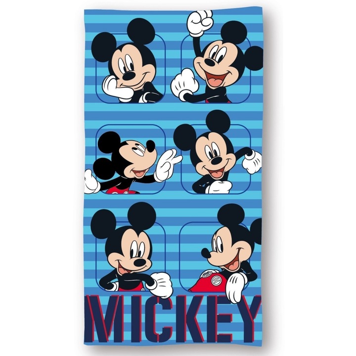 Prosop de plaja microfibra Mickey Mouse Disney, 140x70 cm 140 x 70 cm Albastru