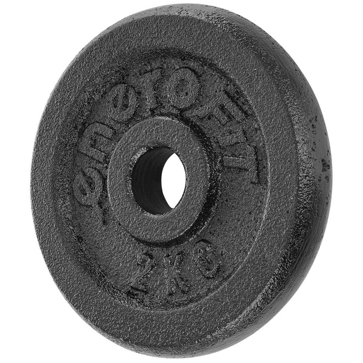Disc greutate fier Enero Fit 2 kg/26, 5 mm, negru
