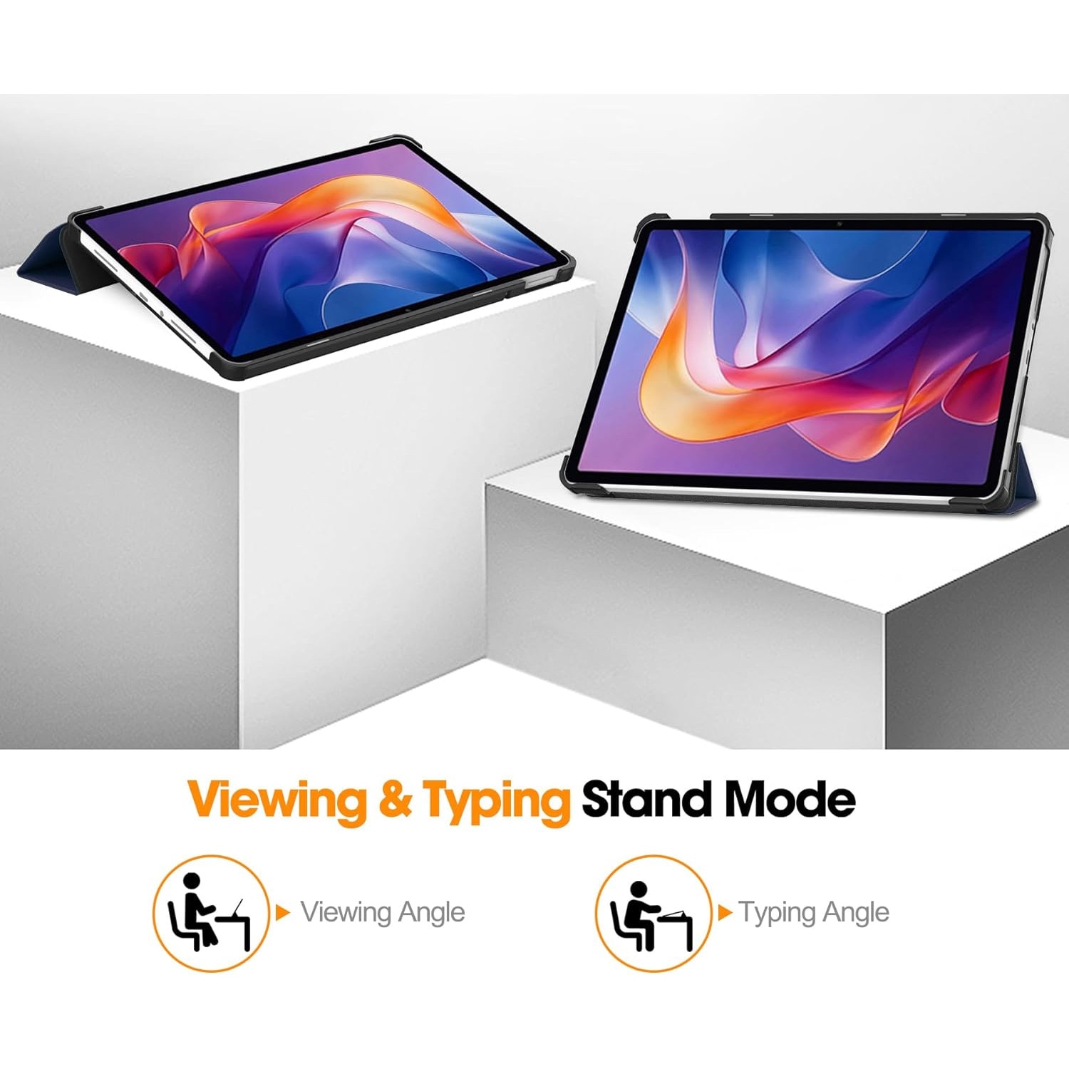 Husa pentru Xiaomi Redmi Pad 2 tip stand functie sleep/wake-up protectie 360 - Albastru