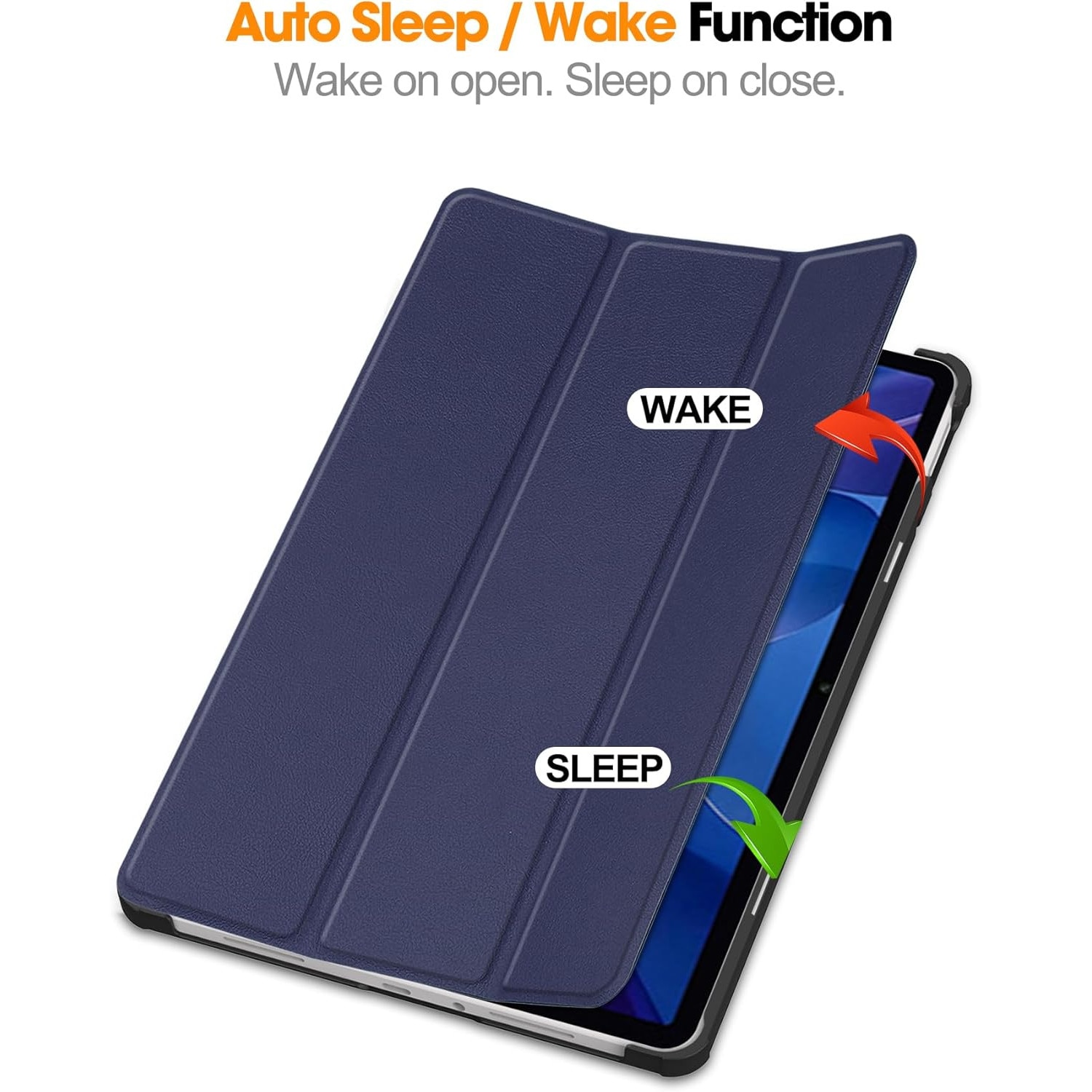Husa pentru Xiaomi Redmi Pad 2 tip stand functie sleep/wake-up protectie 360 - Albastru