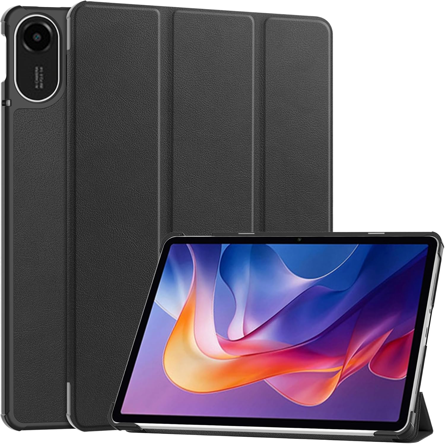 Husa pentru Xiaomi Redmi Pad 2 tip stand functie sleep/wake-up protectie 360 - Negru