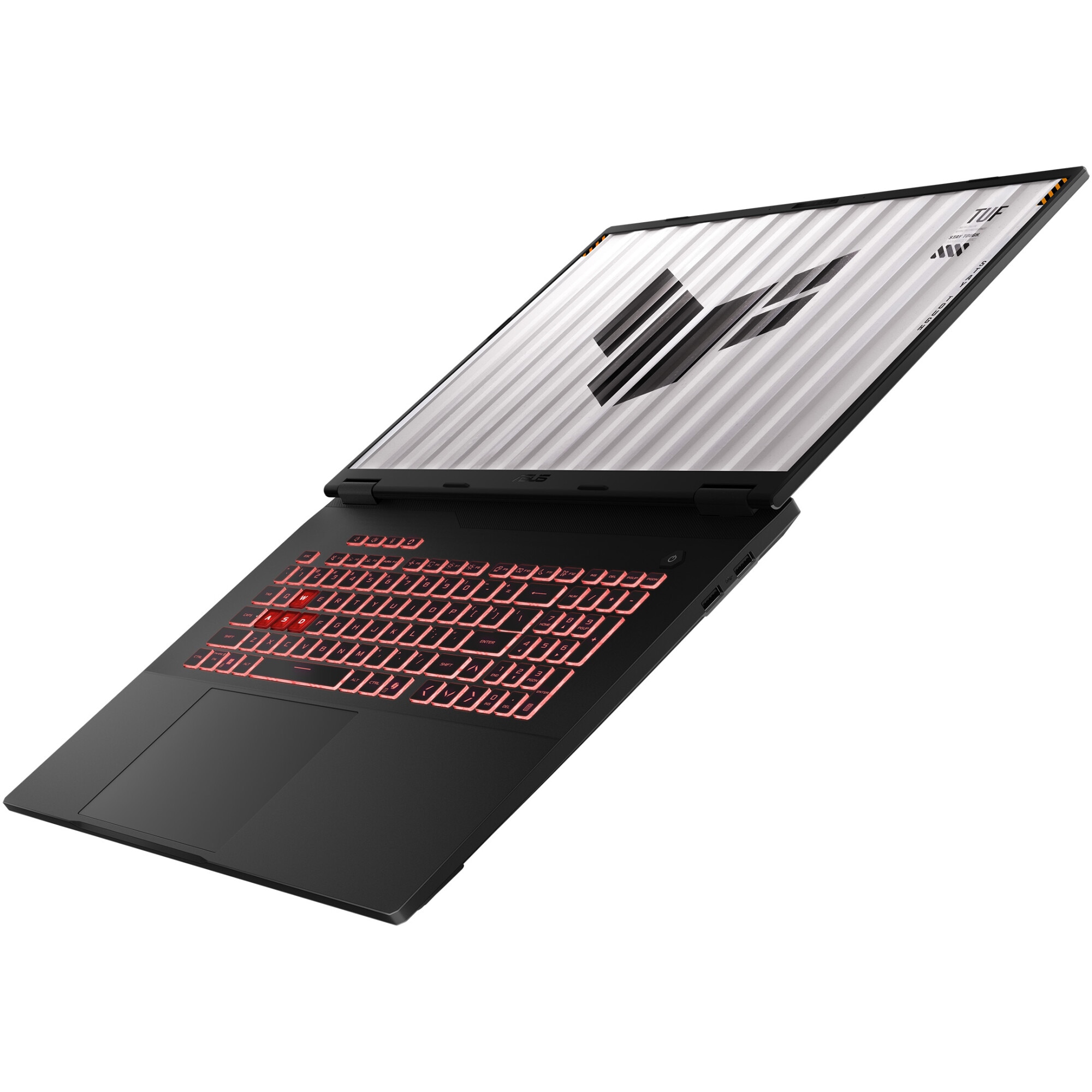 Laptop Gaming ASUS TUF A18 FA808UM cu procesor AMD Ryzen™ 7 260 pana la 5.1GHz, 18'', Full HD+, WUXGA, IPS, 144Hz, 16GB DDR5 RAM, 512GB SSD, NVIDIA® GeForce RTX™ 5060 8GB GDDR7, No OS, Jaeger Gray