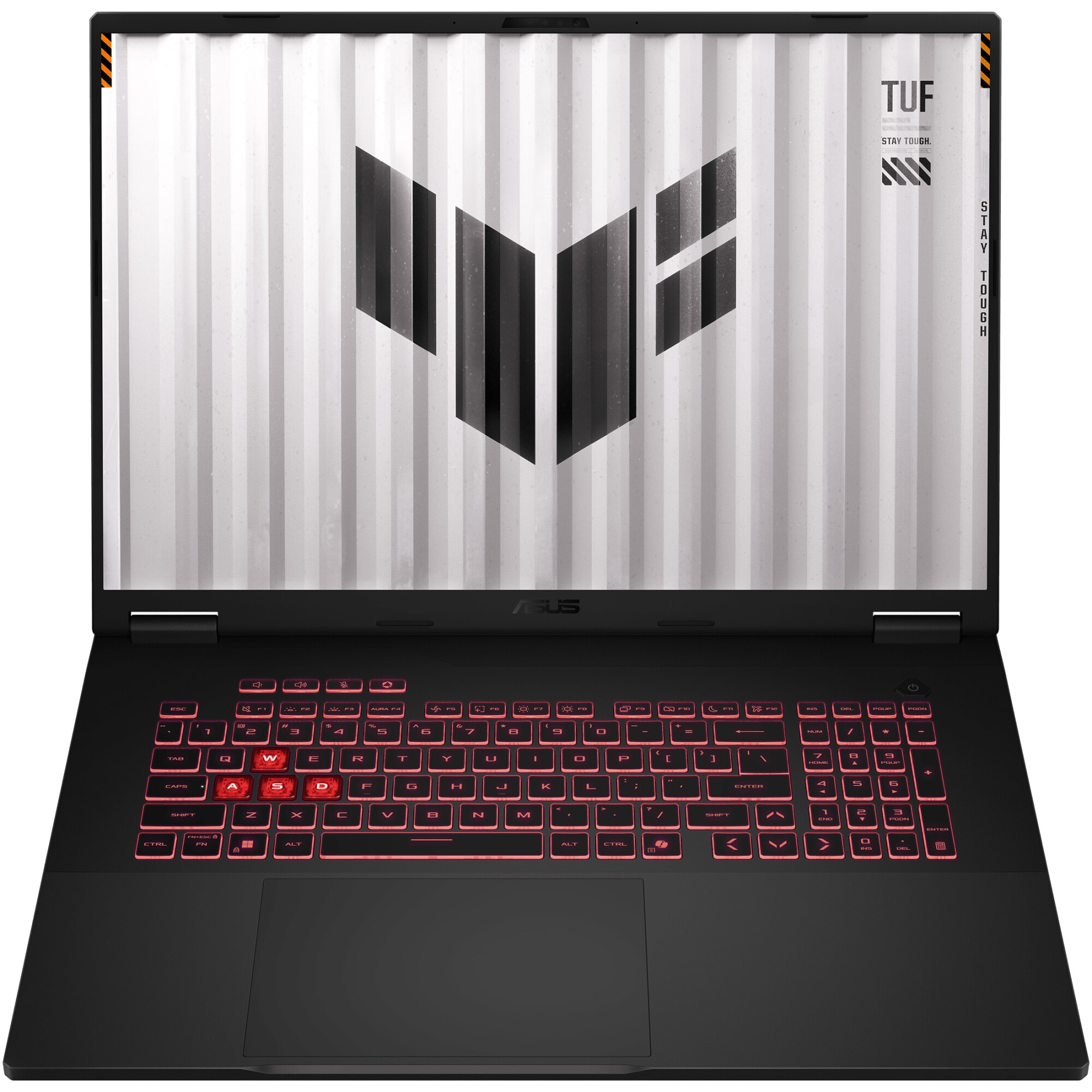 Laptop Gaming ASUS TUF A18 FA808UM cu procesor AMD Ryzen™ 7 260 pana la 5.1GHz, 18'', Full HD+, WUXGA, IPS, 144Hz, 16GB DDR5 RAM, 512GB SSD, NVIDIA® GeForce RTX™ 5060 8GB GDDR7, No OS, Jaeger Gray