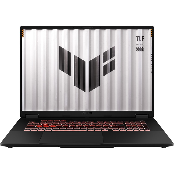 Лаптоп Gaming ASUS TUF A18 FA808UP, AMD Ryzen™ 7 260 до 5.1GHz, 18'', Full HD+, WUXGA, 144Hz, IPS, 32GB DDR5 RAM, 1TB SSD, NVIDIA® GeForce RTX™ 5070 8GB DDR7, No OS, Jaeger Gray