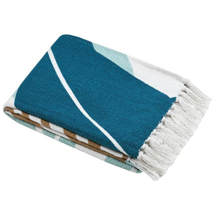 Patura ALOHA, Stof, Design Tropical, Stil Boho, 125x150cm