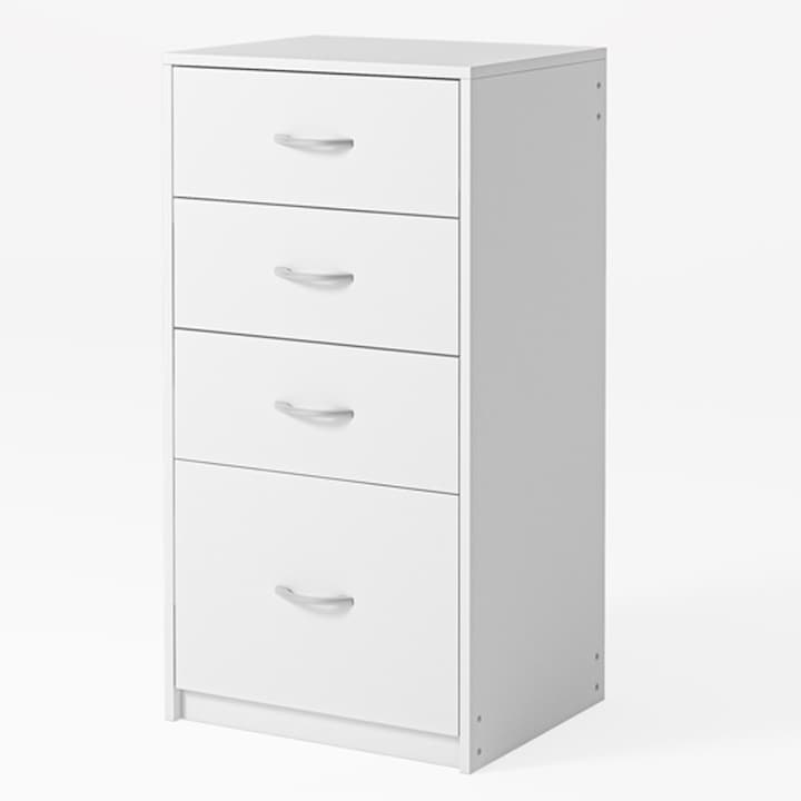 Modern könyvespolc 4 fiókos loft fehér nagy 85cm BADU