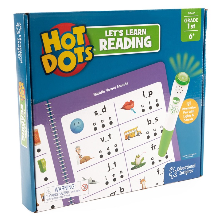 Joc educativ Educational Insights - Hot Dots, Invat sa citesc in limba engleza