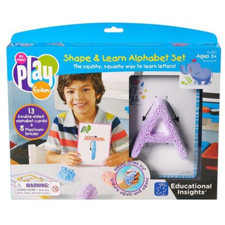 Комплект пяна за моделиране Educational Insights, Playfoam, Открийте азбуката
