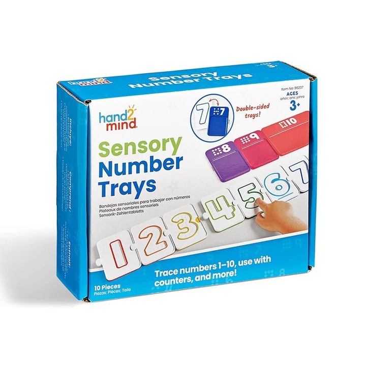 Jucarie educativa Hand2Mind - Tablite senzoriale, Numere