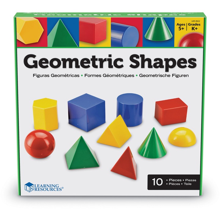 Learning Resources oktatójáték - Geometrikus formák, 10 darab