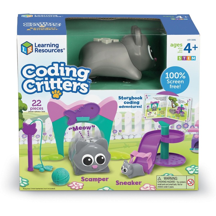 Joc educativ Learning Resources - Coding Critters, Pisicutele jucause